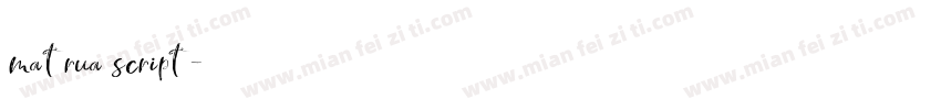 matrua script字体转换